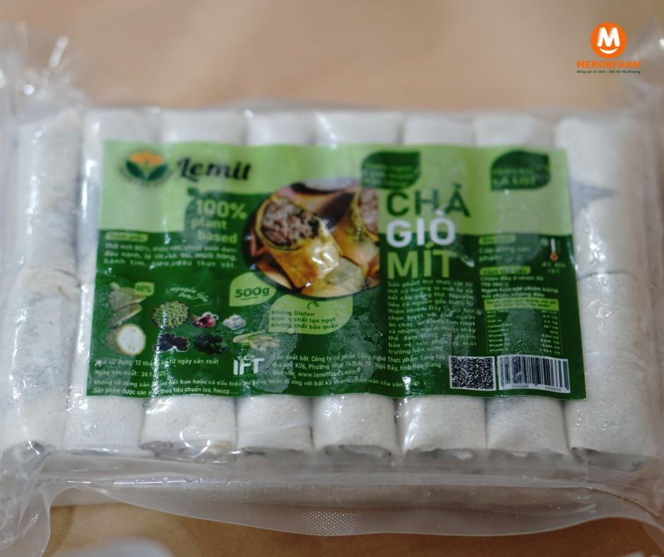 HÌNH ẢNH CHẢ GIÒ MÍT LÁ LỐT LEMIT - Hộp 500g