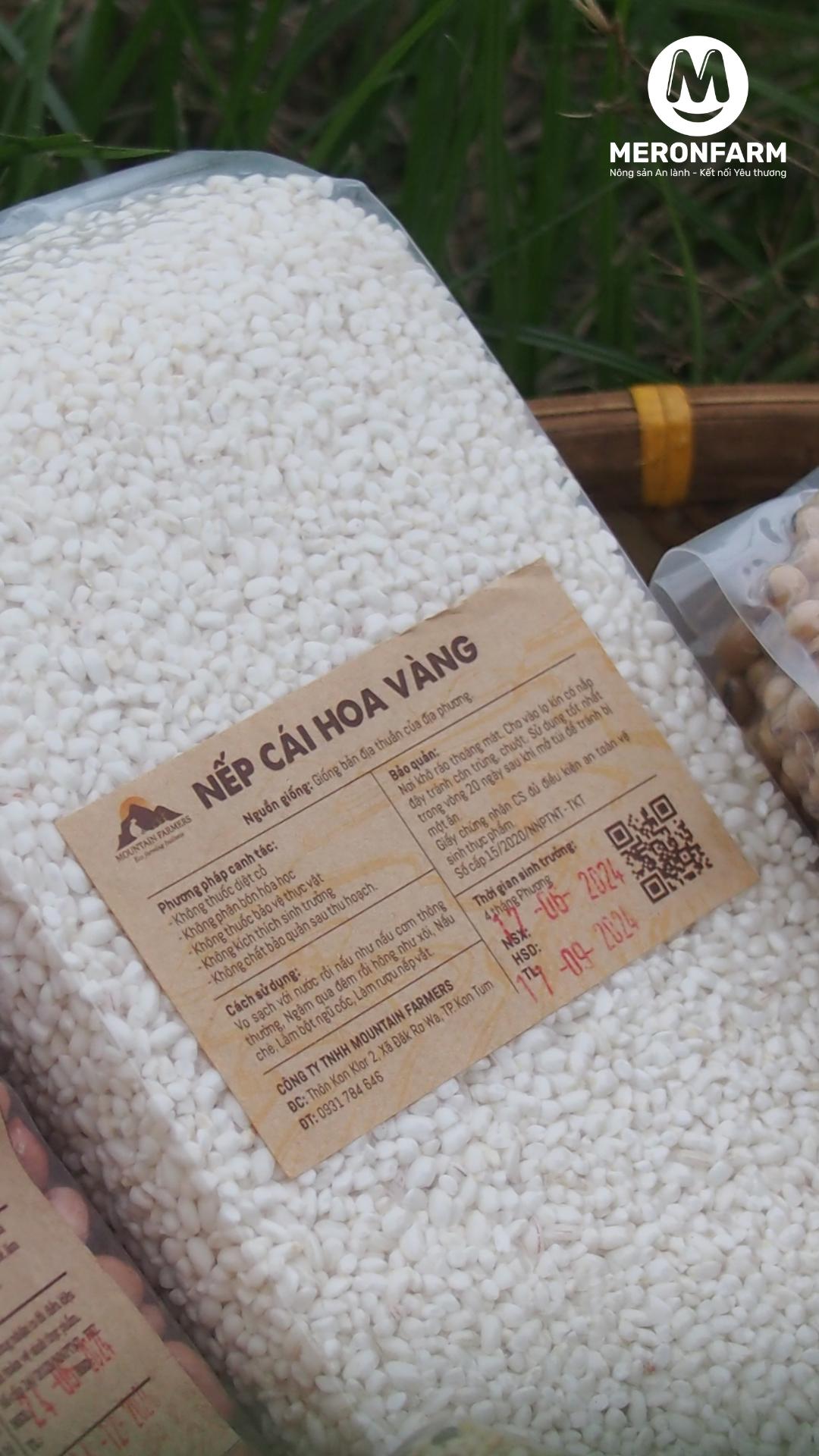 HÌNH ẢNH NẾP CÁI HOA VÀNG SMILE - Túi 1kg